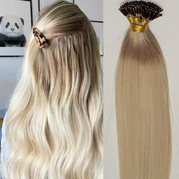 22″ 100 grams,125 strands ,I Tip (Stick Tip) Beaded Fusion # T17/60